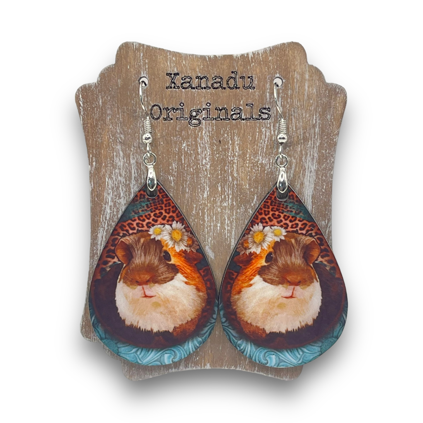 Guinea Pig Teardrop Earrings