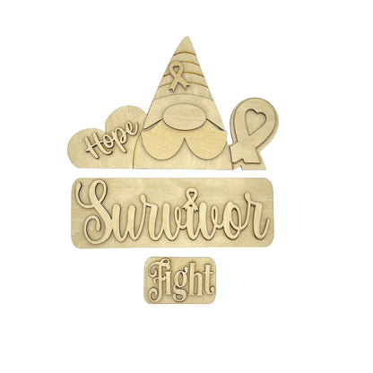 Cancer Survivor Hope Interchangeable Wood Sign | DIY