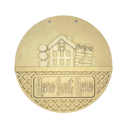 Home Sweet Home Interchangeable Insert Wood Kit | DIY