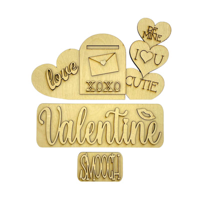 Valentines Smooch Interchangeable Wood Sign | DIY