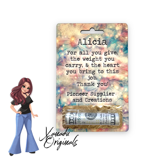 Personalized Money Card Holder | Thank You
