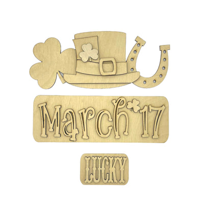 St. Patrick's Day Interchangeable Wood Sign | DIY