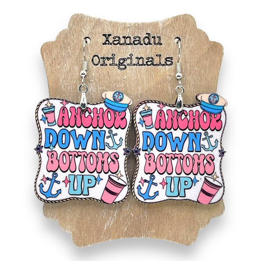 Anchors Down Bottoms Up Earrings
